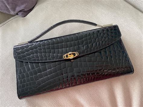 celine tasche mit kroko gebraucht|Krokodil Celine Taschen für Damen .